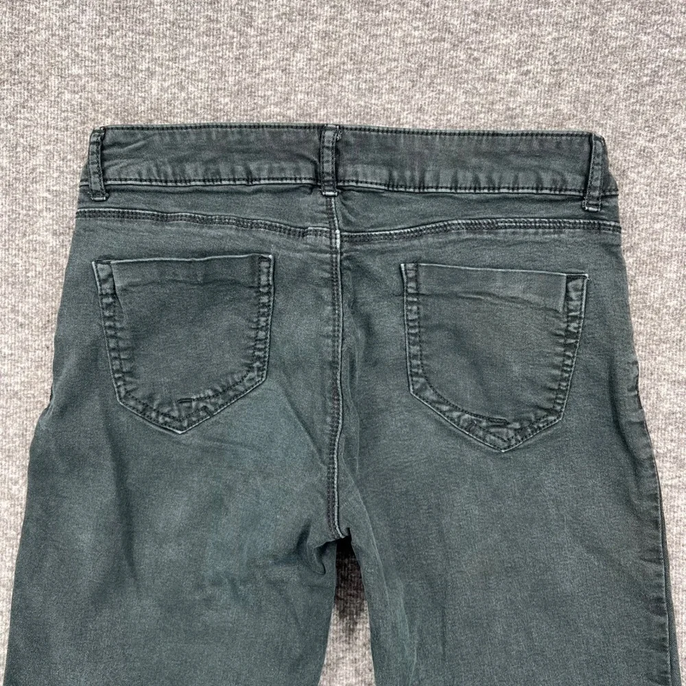 i Jeans by Buffalo Womens black Denim Bermuda Shorts Dark Wash Knee‎ Length